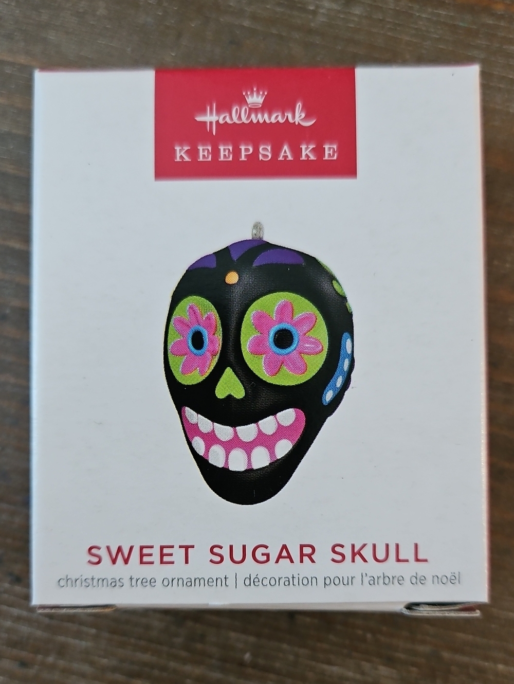 Hallmark Sweet Sugar Skull Miniature Ornament Christmas Brand New